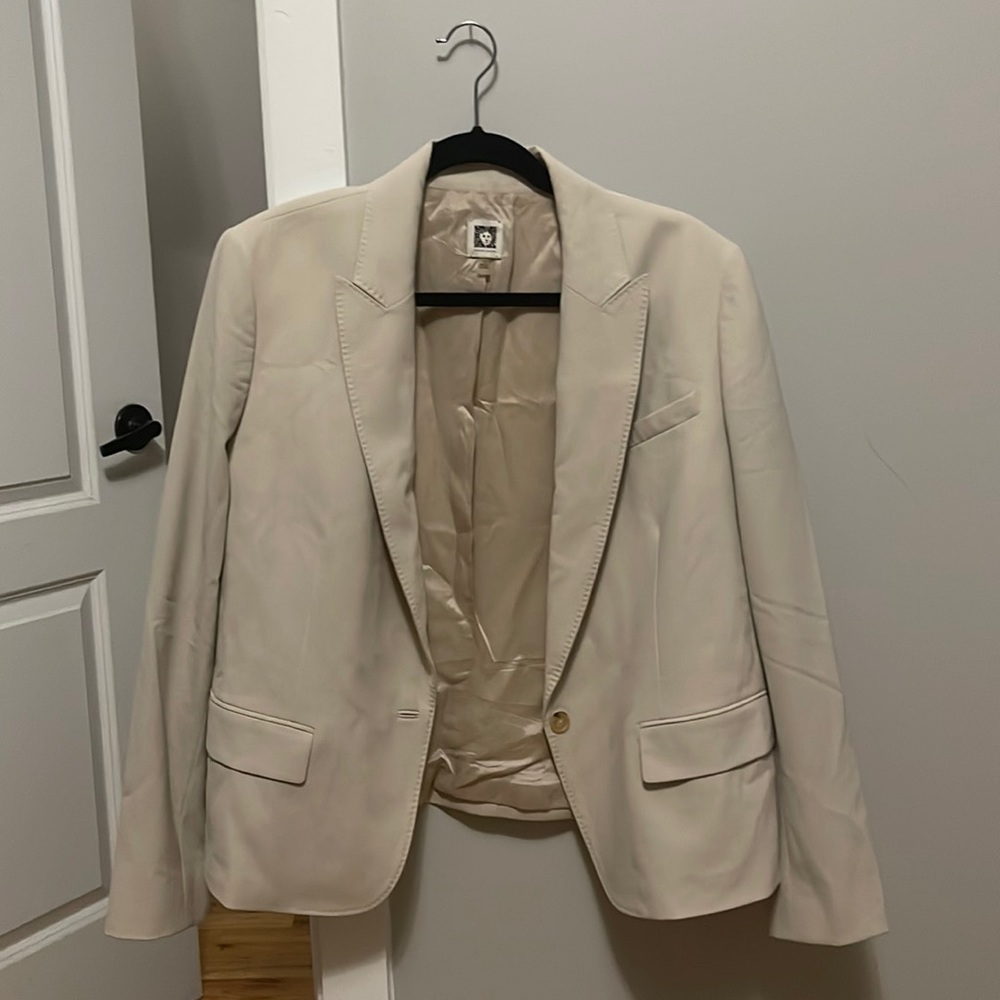 Plus Size One Button Jacket